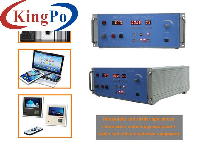 IEC 60335-1 Electrical Appliance Testing Equipment 12.5kV 1.2/50μS Or 7kV 10/700μS Impulse Voltages Generator