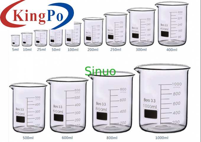 IEC 60335-2 Microwave Oven Testing φ190mm  Cylindrical Borosilicate Glass Vessel