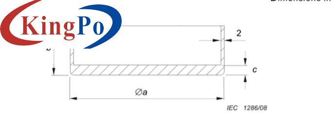 IEC60335 Aluminum Vessels For Hotplates Test  Φ110mm Φ145mm Φ180mm Φ220mm Φ300mm