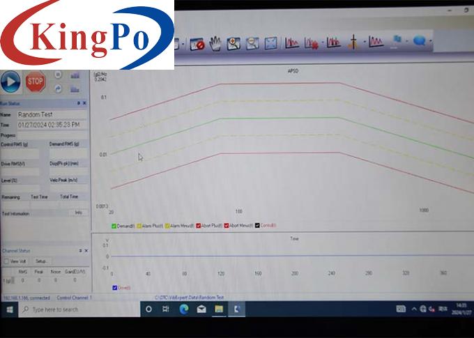 Battery Vibration Testing Machine For Electric Bicycle Frequency Range 1～4500Hz