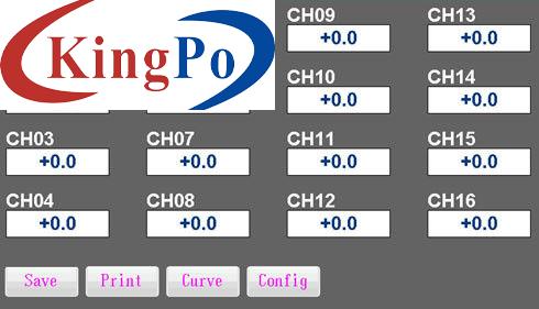 16 Channels Temperature Measurement and Recording Instrument 1000 ℃ Temperature Recorder