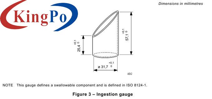 IEC 62133 Stainless Steel Ingestion Gauge for Small Cell and Battery Safety Information