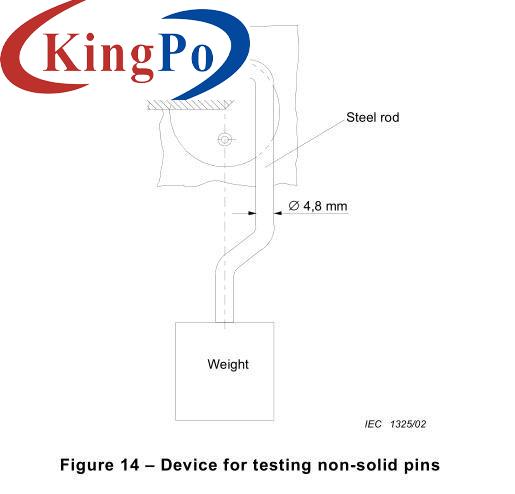 IEC 60320-1 Figure 2 Device For Checking Non-Solid Pins For Plug pins Testing VDE Type