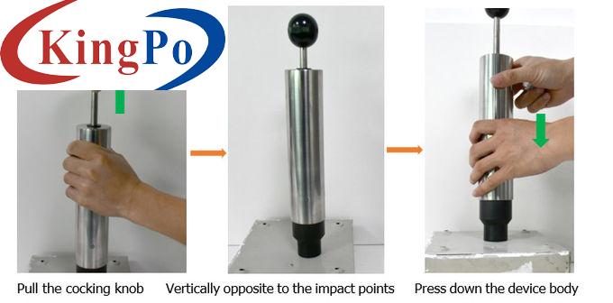 IEC 60068-2-63 Manually Spring Hammer Tester 2J Energy Impact Test Set