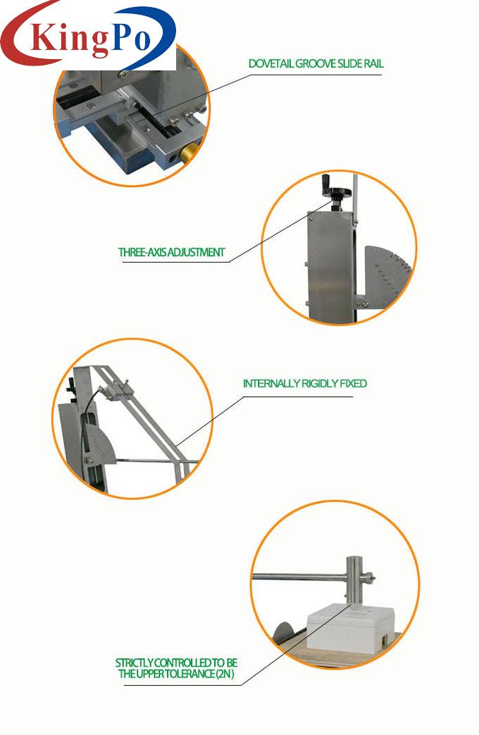 IEC 60068-2-75 Switch Life Tester Low Energy Pendulum Hammer Impact Resistance Test Apparatus