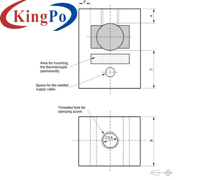 Mexican Brass And Copper Clamping Units For Temperature Rise Test IEC 60884-1 Figure 44