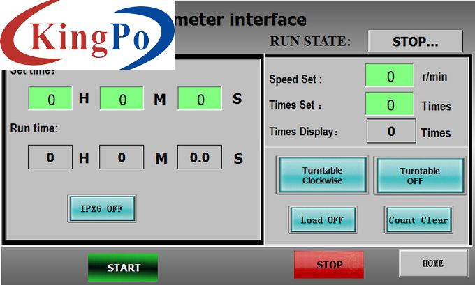 IPX5 IPX6 Hose Nozzles Water Stream Jet PLC Test System With Adjustable Direction