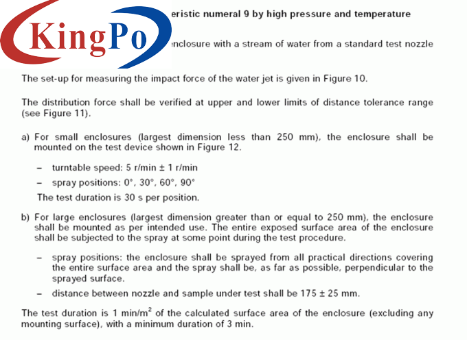 IPX9K High Pressure And Temperature Water Jetting Test System IEC 60529 IP Code Test