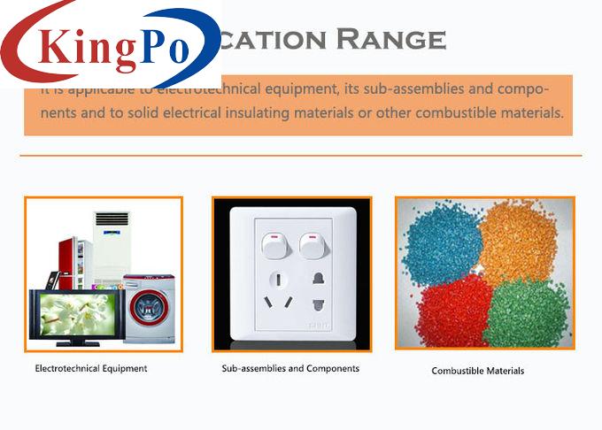 Needle - Flame Testing Method Flammability Test Chamber Small Flame Effect Fire Hazad Test IEC 60695-11-5