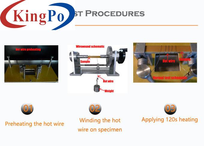 Hot Wire Coil Ignition Flammability Test Chamber For Solid Electrical Insulating Materials IEC 60IEC60695-2-20