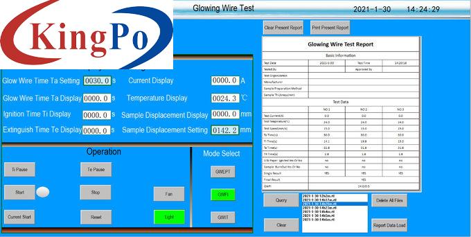 IEC 60695-2-11 Glow Wire Flammability Test Chamber PC Control