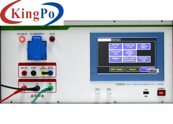 IEC 61000-4-12 Ringing Wave Signal Test Generator EMC Tester In Low Voltage Power Lines