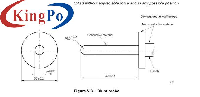 IEC 62368-1 Clause V.1.4 Figure V.3 Blunt Probe For Plugs Jacks And Connectors